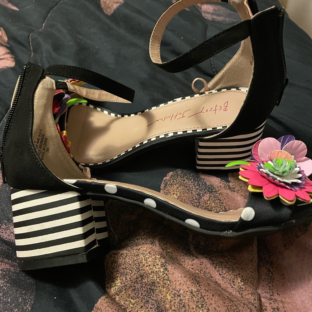Betsy Johnson heels with floral